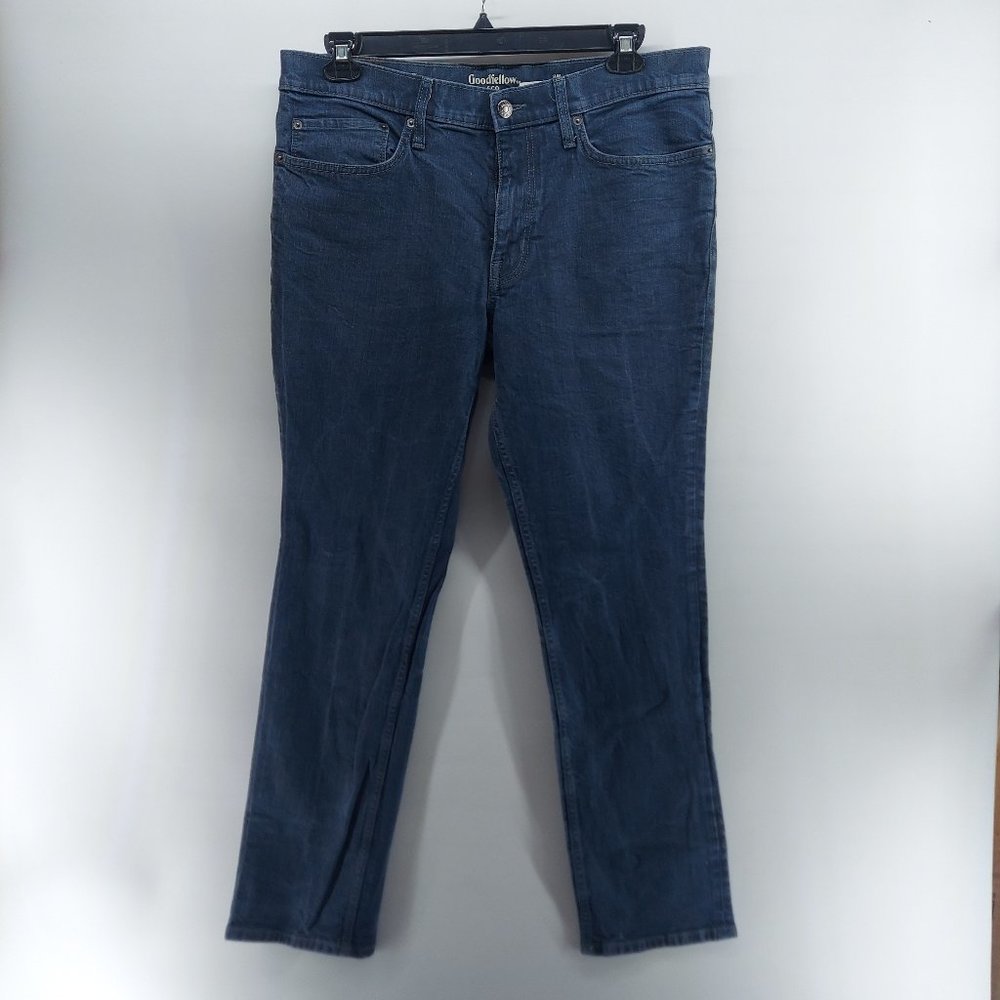 goodfellow slim total flex bray/blue jeans size 36